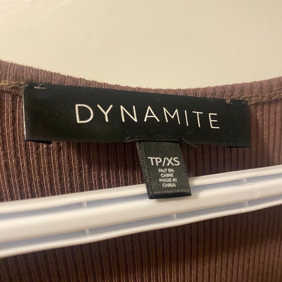 Dynamite brown long-sleeve maxi dress - Picture 4 of 4